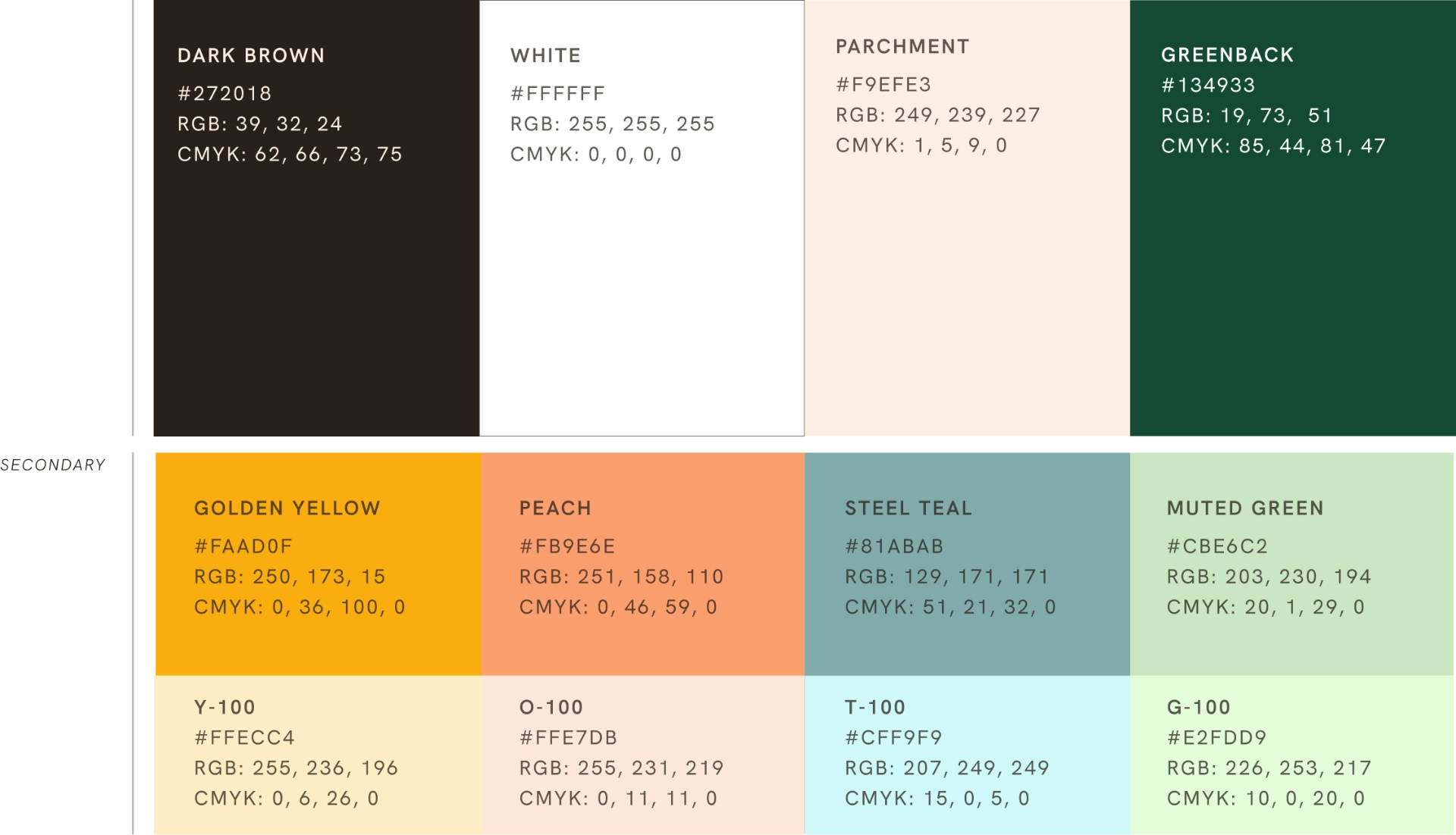 A color palette